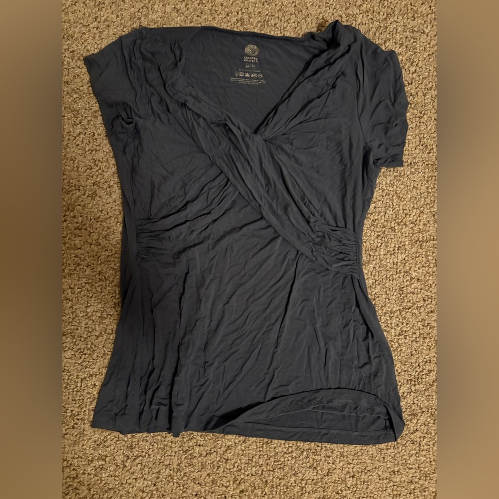 Elegant Gray Women's Top